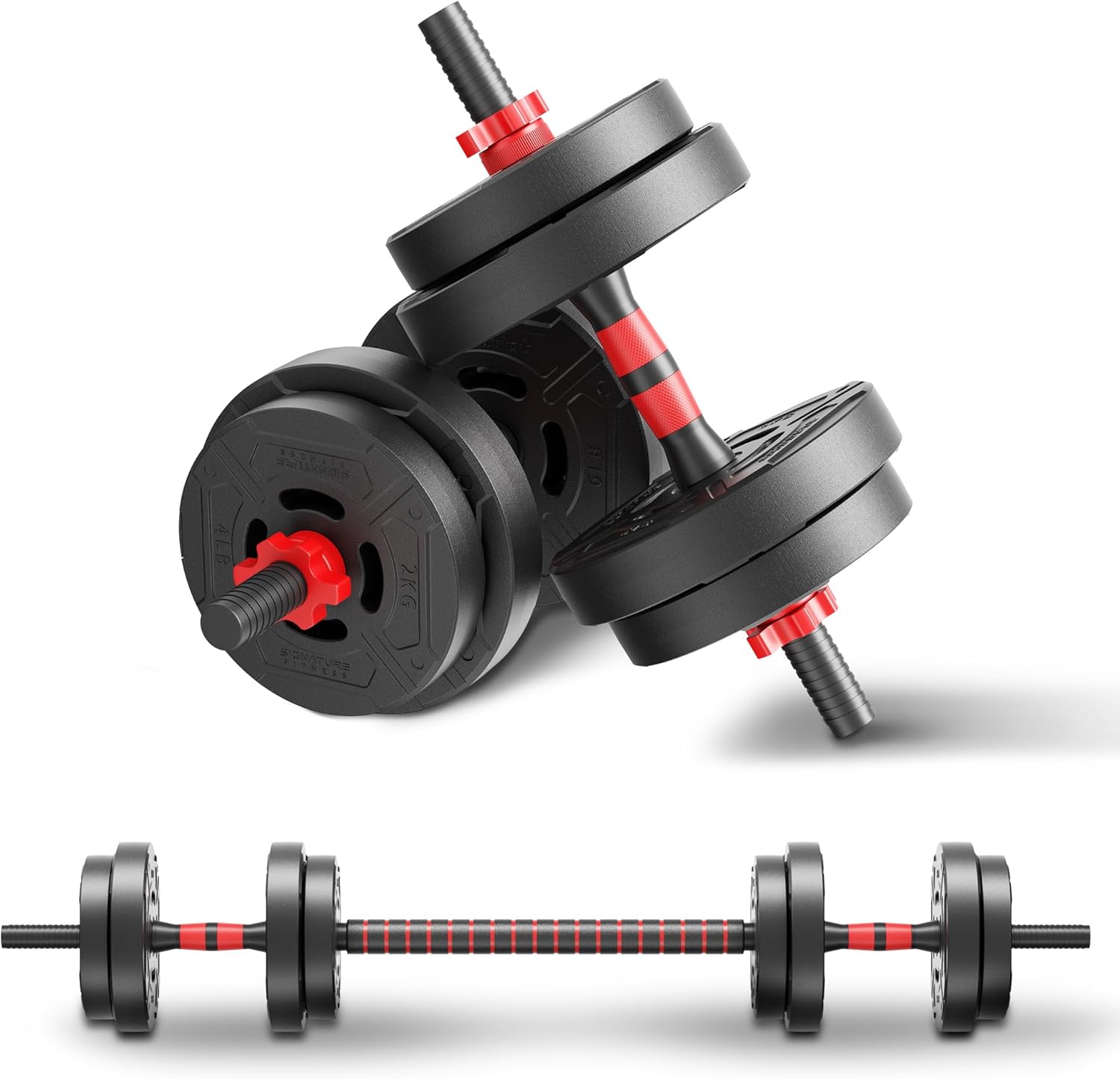 Home Gym Kit - Ensemble d'haltères et de barres réglables