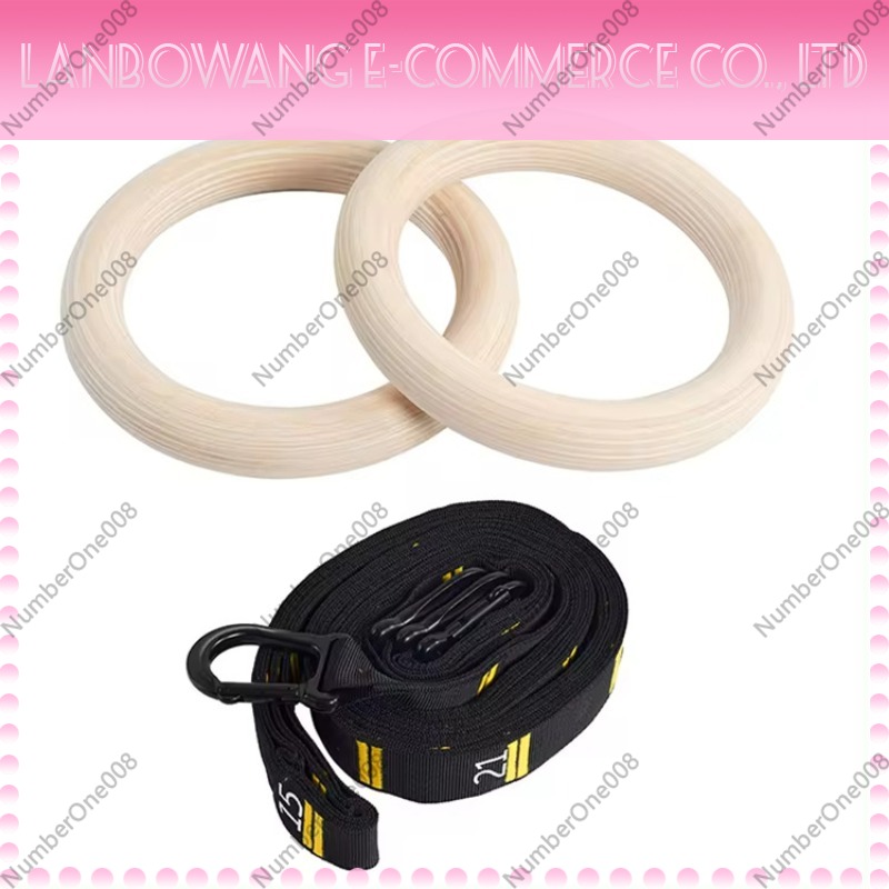 Home Gym Set - Anneaux de gymnastique en bois de