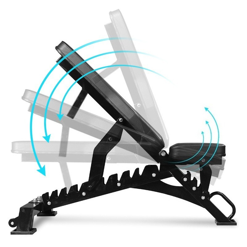 Home Gym Designs - Banc de musculation réglable en métal,