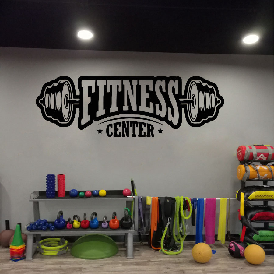 Home Gym Furniture - Autocollant mural de décoration en vinyle