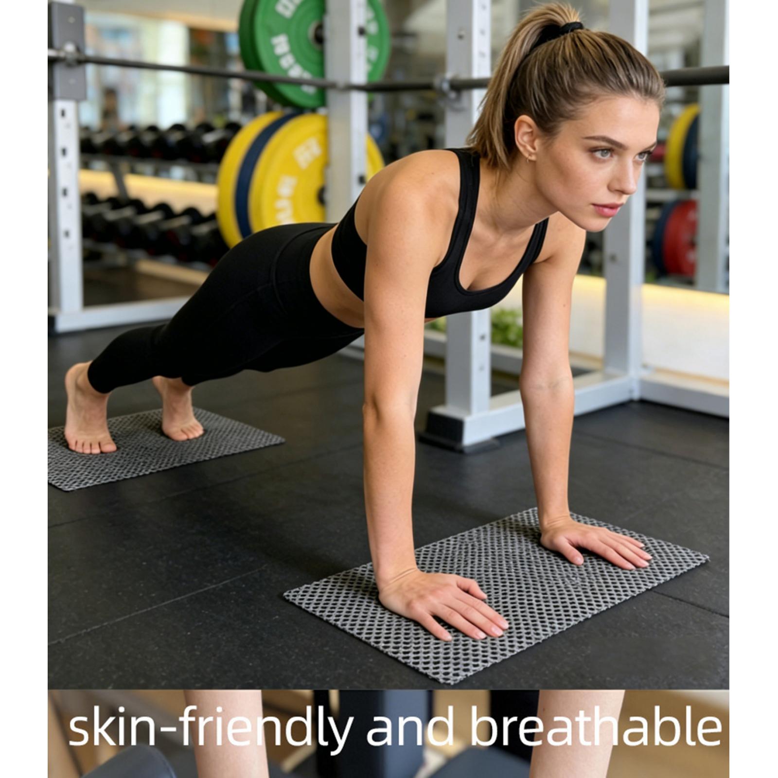 Home Gym Equipment Set - Tapis antidérapant en PVC pour Pilates,