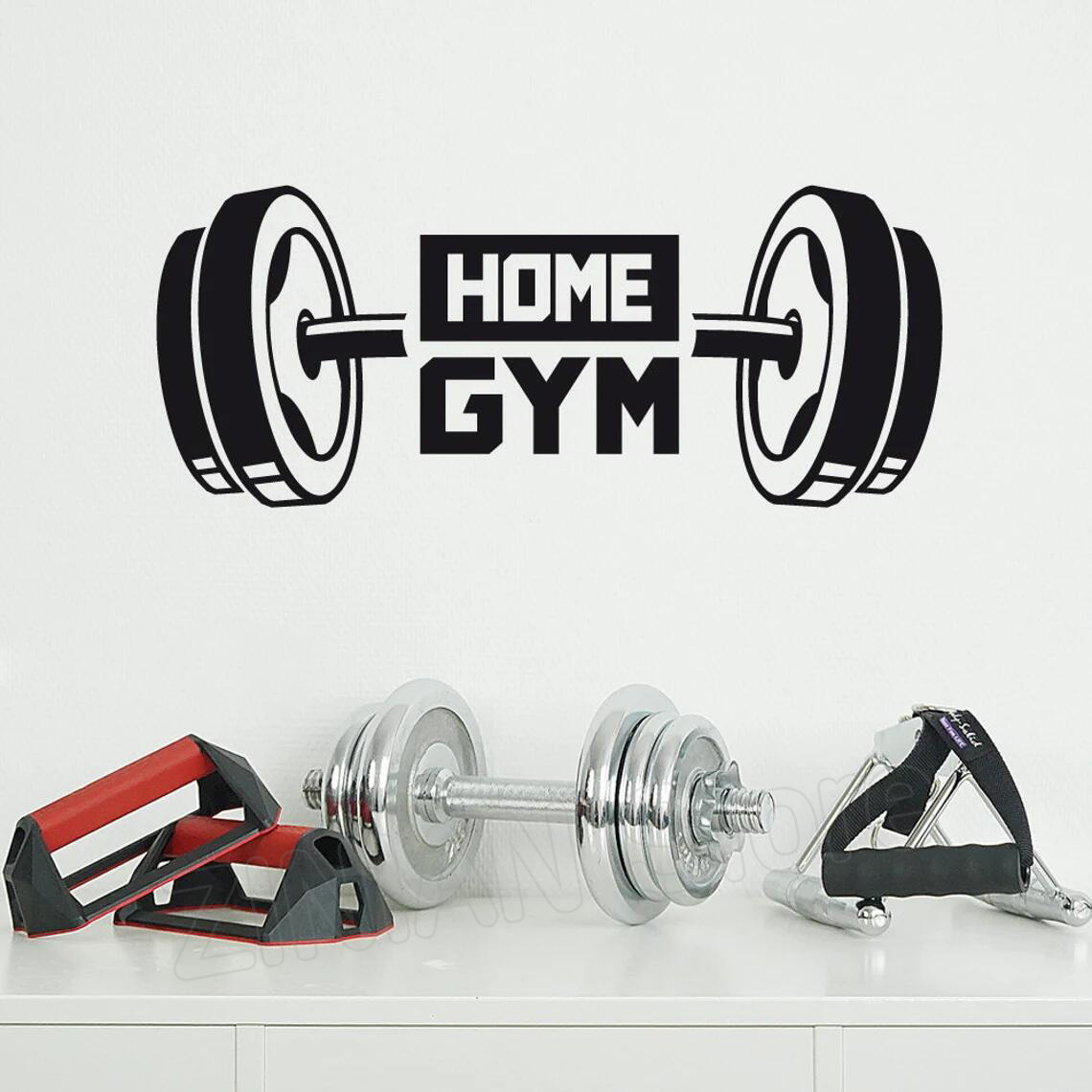 Home Gym Furniture - Fitness maison gymnase décor autocollant mural